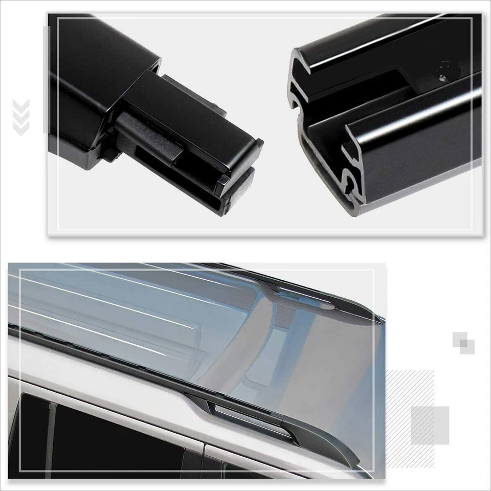 Fits for Land Rover Discovery 3 4 LR3 LR4 2004-2016 Roof Rail Rack Side Rail Bar Foto 3 de 4