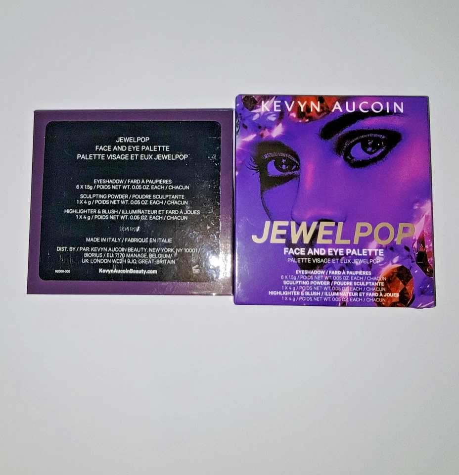 NEW Kevyn Aucoin Jewelpop Face & Eye Palette Sculpting Powder, Blush & Eyeshadow - Image 3 of 3
