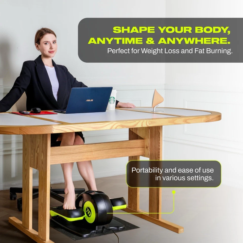 Motion Matrix Motorized Elliptical Exercise Machine (Neon Green) New - Image 2 of 4