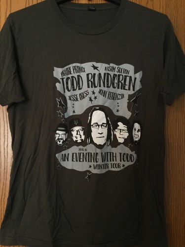 Todd Rundgren - “An Evening With Todd” - Winter Tour 2015-16 - Gray Shirt - L