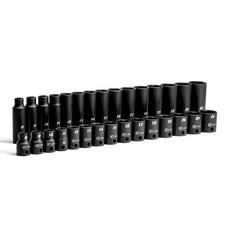Capri Tools 38 In. Drive Shallowdeep Impact Socket Set 6-point Metric 30-pc