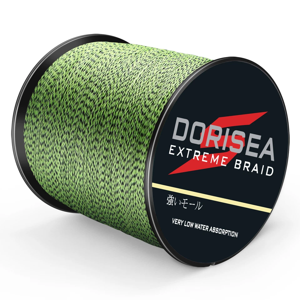 Dorisea Treccia 100m-2000m Maculato Verde e Nero Lenza da pesca intrecciata - Imagen 2 de 4
