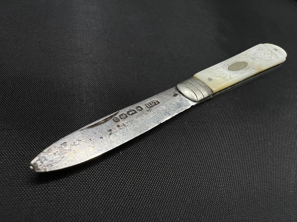 Hilliard & Thomason Sterling Silver MOP Fruit Knife Birmingham