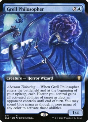 MTG Borderless CMR: Battle for Baldur's Gate CLB Grell Philosopher MINT
