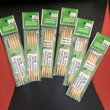 Lot Of 6 Chiaogoo Double Point Bamboo Knitting Needles (18)