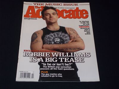 2003 MAY 13 THE ADVOCATE MAGAZINE - ROBBIE WILLIAMS FRONT COVER - H 6591