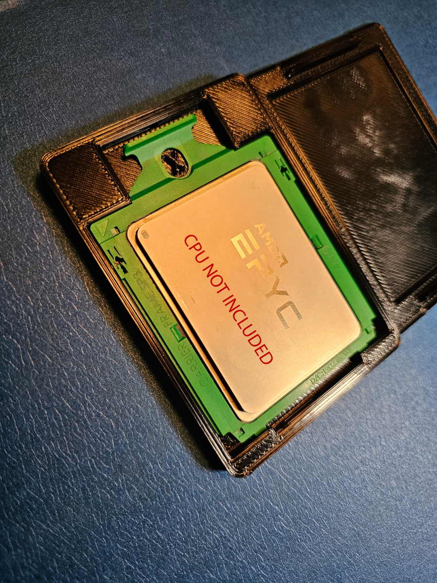 CPU AMD K6-III+ 450MHz CPU TRAY AMD SP3 CPU Tray/carrier single CPU 3D Printed TRAY only ESD-Safe