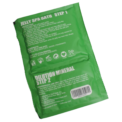 Kit de pedicura Jelly Spa 1&2 de lujo perla brillo y aroma enfriador jazmín - Imagen 2 de 2