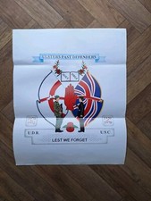 Vintage 1992 UDR Ulster Past Defenders  Poster. Irish Troubles