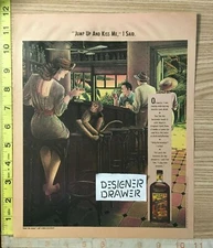 Myers's Rum 1992 Vintage Print Ad Advertisement: Monkey In Bar Jump Up & Kiss