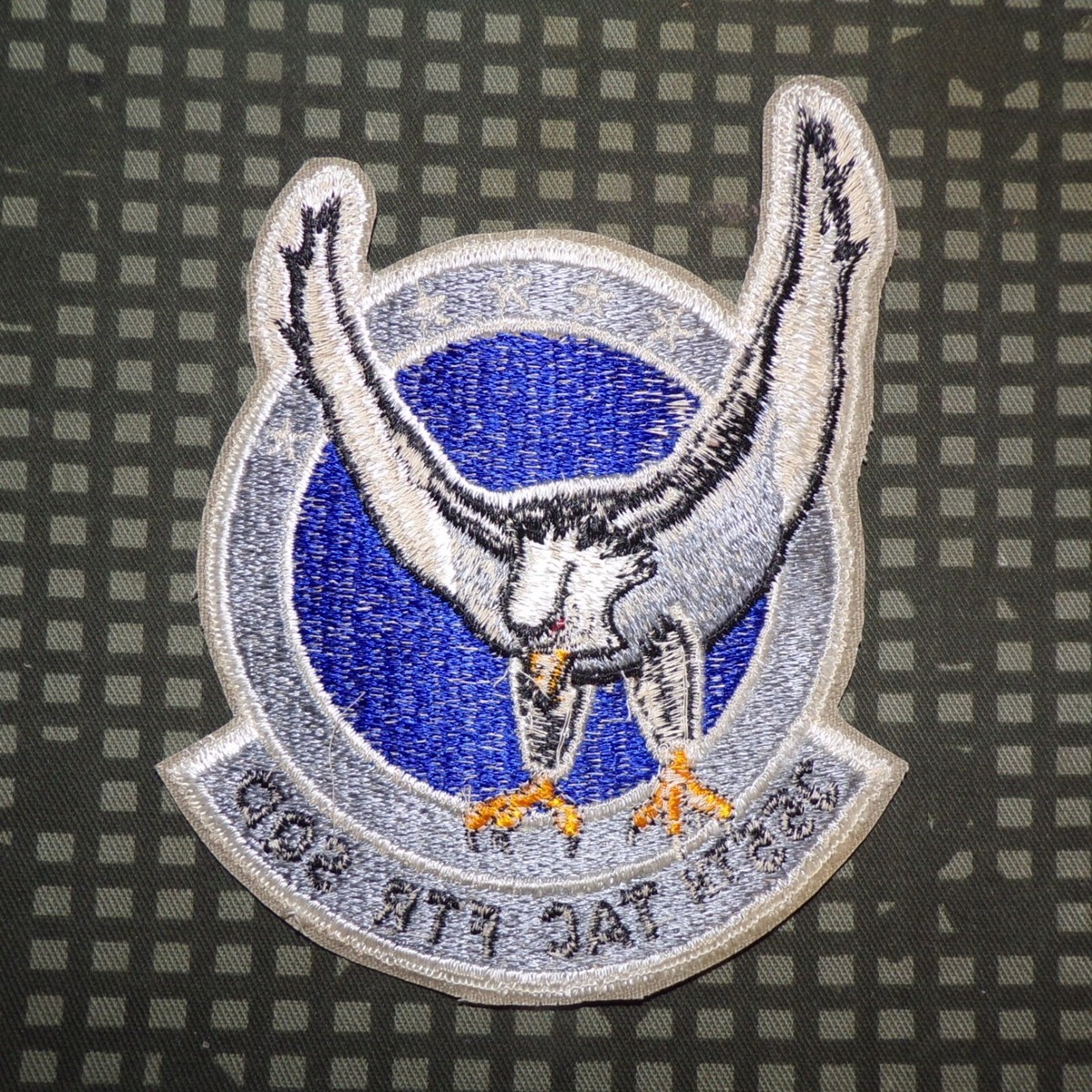 USAF 355th FS PVC パッチ Vintage Original 1970s USAF 355th Tactical Fighter Squadron