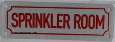 Sprinkler Room Sign( 2X6, Reflective Sign)-REF24-1027