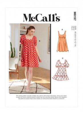 McCalls Schnittmuster 8197 F5 (16-18-20-22-24)