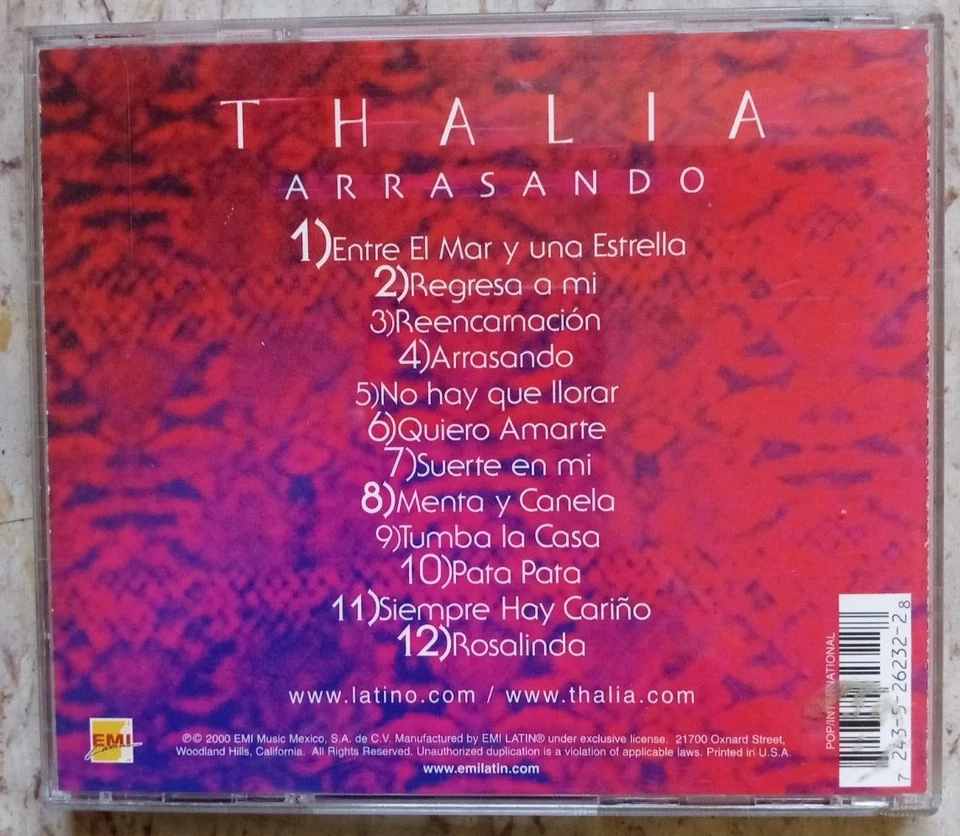 Thalia - Arrasando CD Foto 2 de 2
