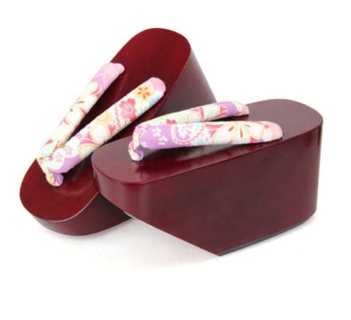 Damenschuhe Maiko Geisha Kagamine Len japanischer Okobo Geta Clog Kimono Cosplay TQ - Bild 15 von 22