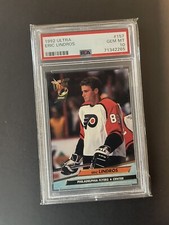 🔥🤩1992-93 Ultra Fleer Eric Lindros RC #157 PSA 10 RARE Low Pop 9!