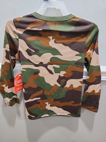 BOYS LONG SLEEVE CAMO PULLOVER T-SHIRT TOUGH TEE SIZE XS ( 4 - 5 ) NEW WITH TAG - Picture 5 of 7