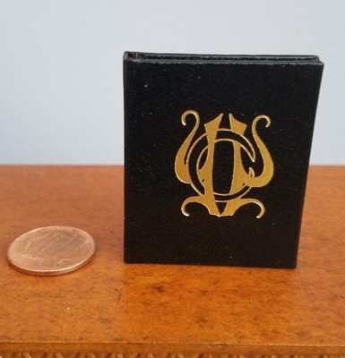 HERBERT CLARK HOOVER, A EULOGY MINIATURE BOOK BY TRUEBLOOD BLACK CAT PRESS 1977