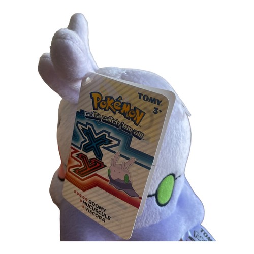 Pokémon Goomy 6" Plush by Tomy - Genuine/2015/Tag/Pokemon X Y/Open Mouth 🐙 - Picture 11 of 11
