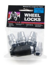 5 Pc Gorilla Chrome Locking Lugs Custom Wheel Locks Jeep Wrangler 71481n 5 Pc Gorilla Chrome Locking Lugs Custom Wheel Locks Jeep Wrangler 71481n