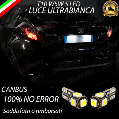 COPPIA LUCI TARGA 5 LED ALFA ROMEO GTV 916 T10 W5W CANBUS 100%NO ERROR - Foto 7