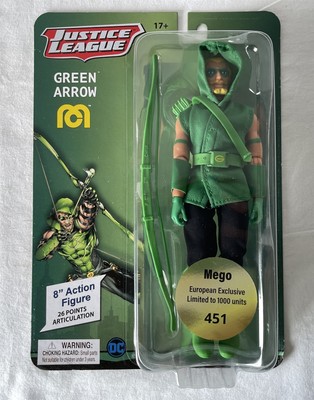 Mego Justice League Green Arrow 8'' 451/1000 Limited Edition Actionfigur 63147