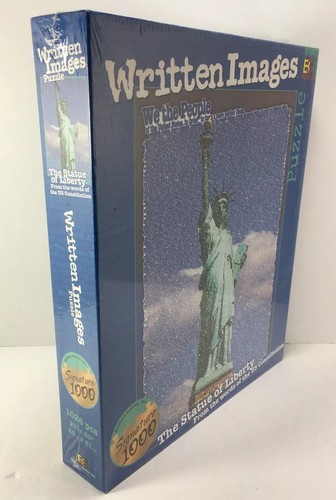 Statue of Liberty Written Images Signature 1026 Piece Jigsaw Puzzle 27" x 20" - Picture 3 of 7