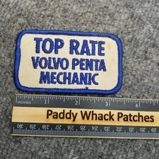 Vintage Top Rate Volvo Penta Mechanic Patch Car Work Uniform Stained Y0