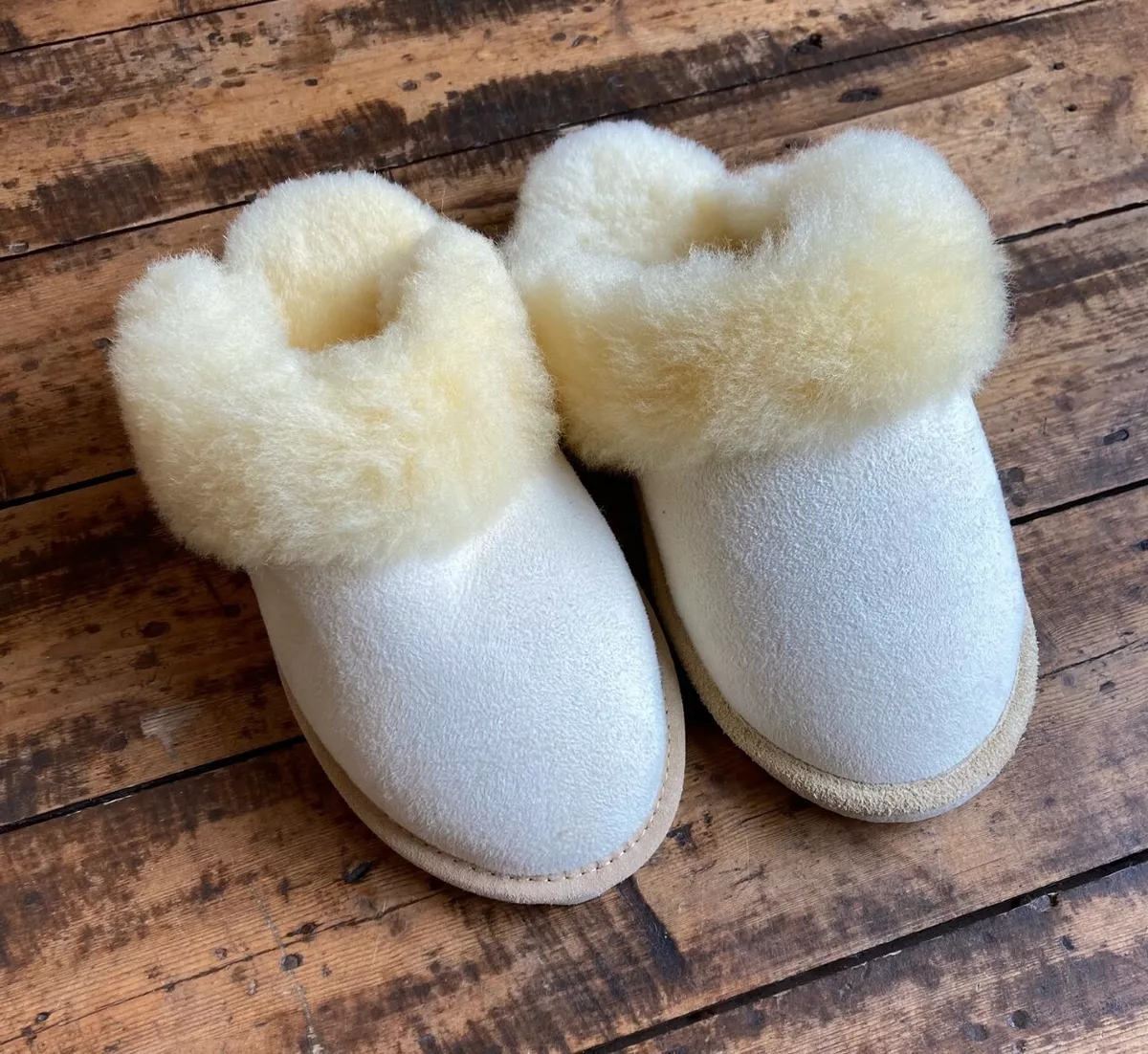Sheepskin slippers size 2 sale