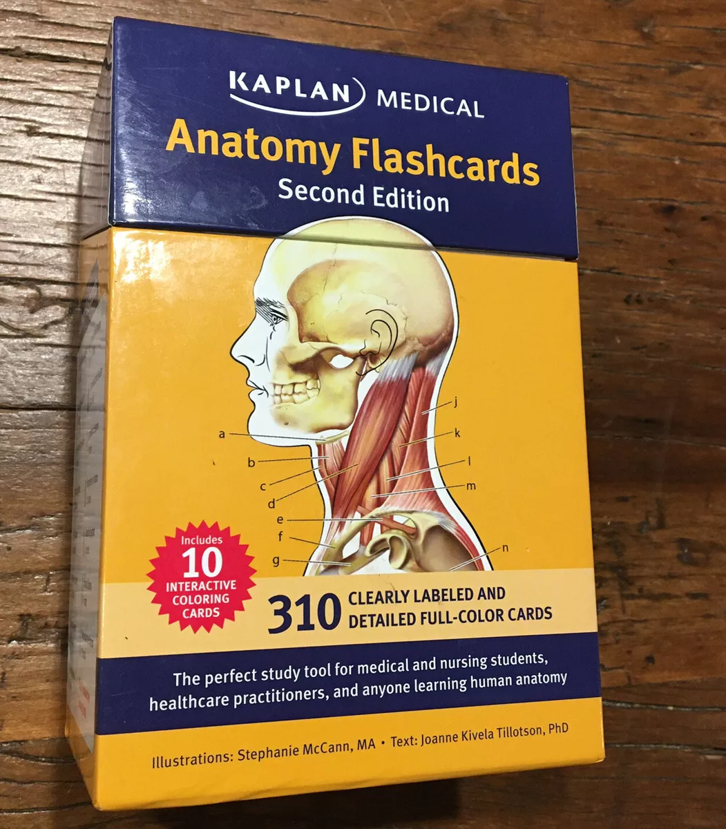 Anatomy Flashcards Kaplan Medical Second Edition Box Set 310 Full-Color Cards Anatomy Flashcards Kaplan Medical Second Edition Box Set 310 Full-Color Cards