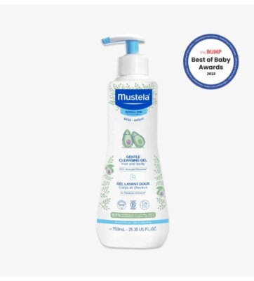 MustelaBabyGentleCleansingGelBaby Hair Body WashTearFreeFormula25.35 flozEXP2025