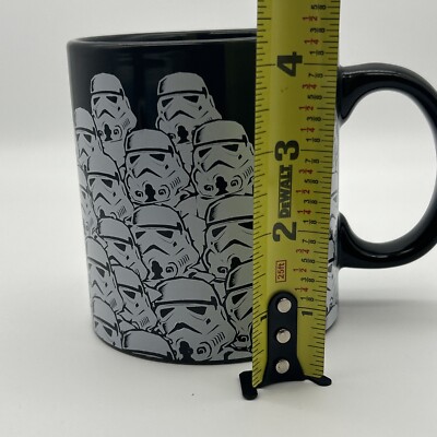 STAR WARS Stormtrooper All Over Print Extra Large Coffee Mug 20 Oz. Disney  Black | eBay
