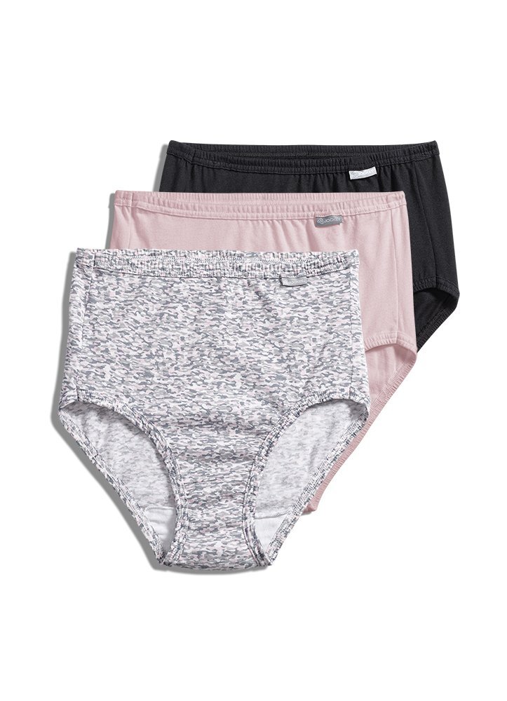 Jockey 3-Pack Elance Comfort 100 Briefs 1484 Grape Dot 5/S Panty