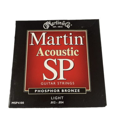 Martin MSP4100 Bronze Acoustic Guitar Strings, Light .012 - .054 NEW!!
