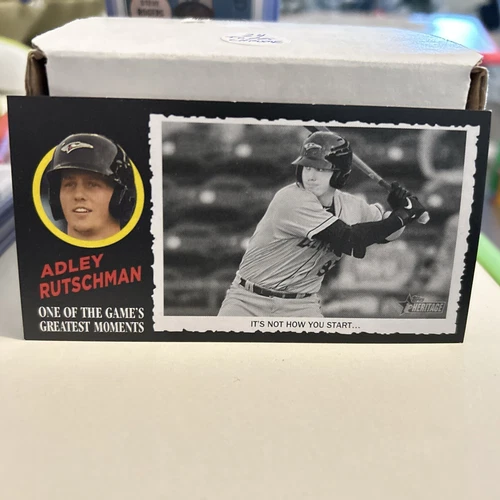 2020 TOPPS HERITAGE RC ADLEY RUTSCHMAN ORIOLES LARGE BOX TOPPER MINOR LEAGUES