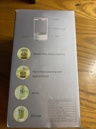 Brushly Pro Cosmetic Brush Cleaner Brushy Makeup Brush Cleaner Automatic - Picture 6 of 6