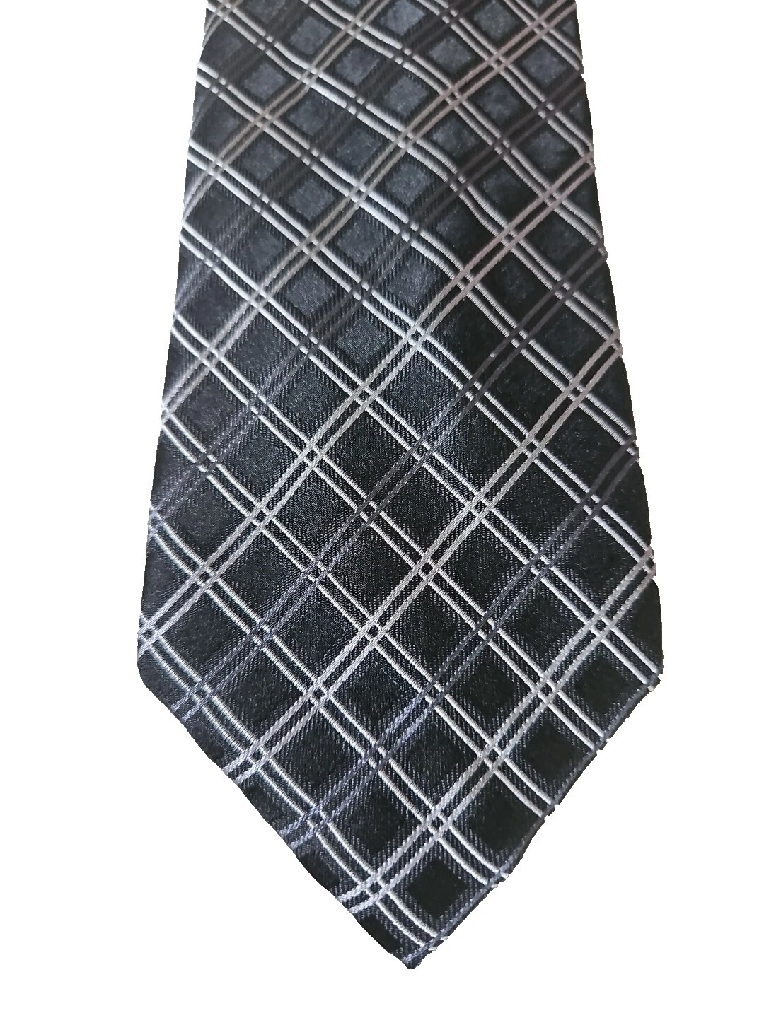 Geoffrey Beene cuadriculados Lazos Negros para hombres