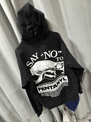 Nothing Personal By Blazzy, Fentanyl Kills Hoodie SZ LARGE