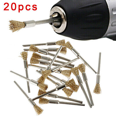 For Drill Rotary Tool Grinder Metal Wheel Wire Cup Wire Brush Accessories 20Pcs