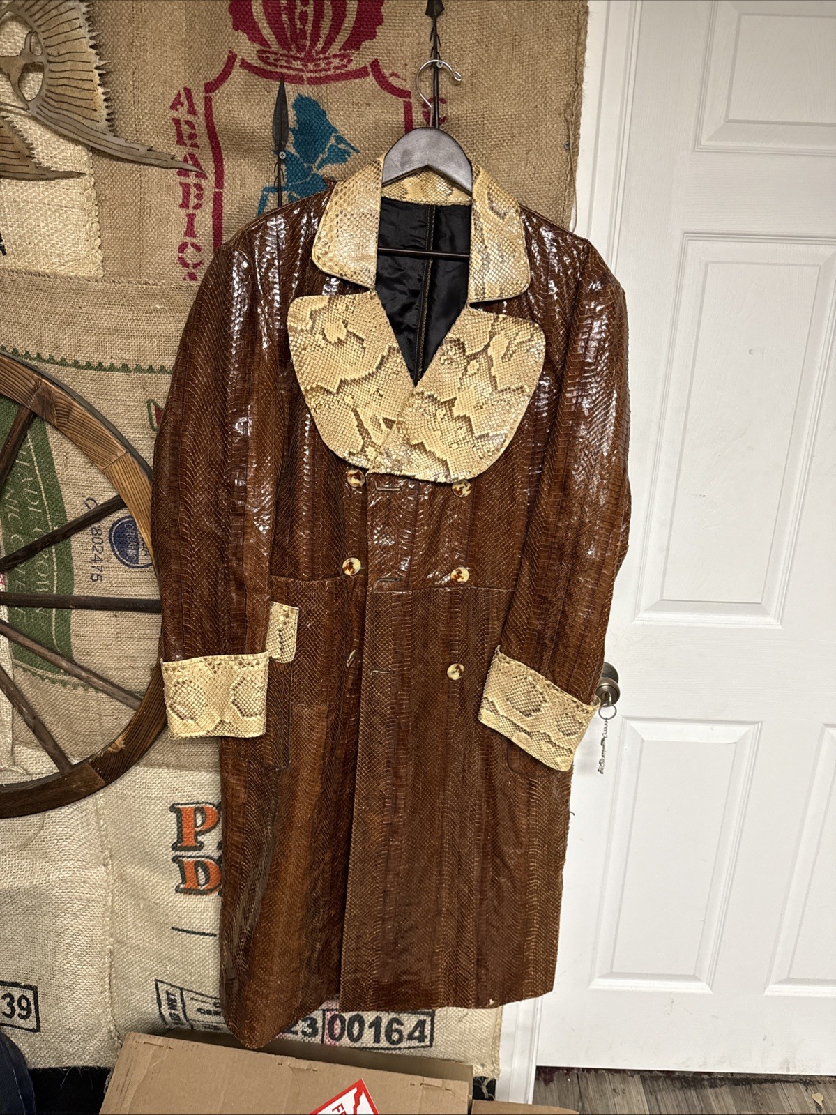 VINTAGE Python Trench Coat - image 1