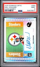 2025 PANINI DONRUSS OPTIC HASH MARKS #WH WILL HOWARD ROOKIE RC PSA 9
