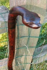 Snake wooden Walking Stick Handmade Walking cane Nautical gift