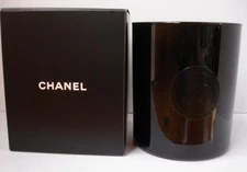CHANEL Black Glass Logo Scented Candle RARE VIP GWP New in Box