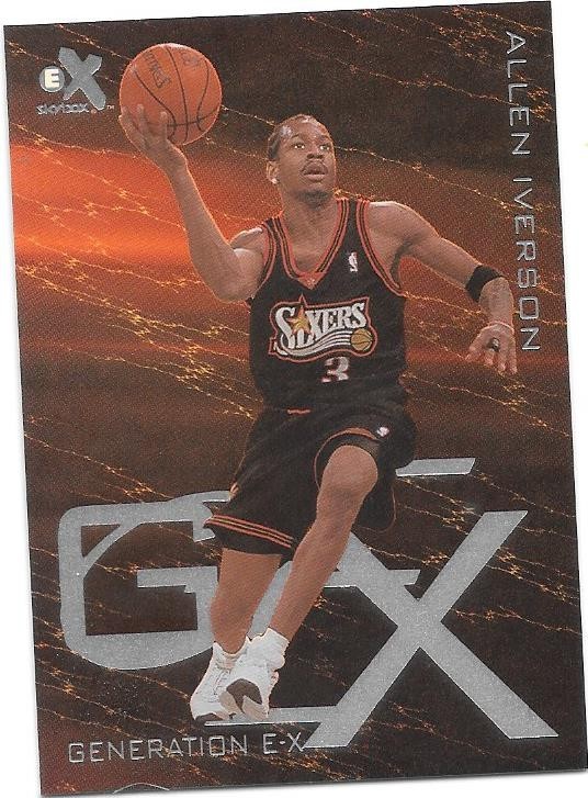 1999-200 Skybox E-X Allen Iverson Generation E X #3GX 76ers