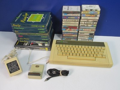 FUNKTIONIERENDE Vintage BBC ACORN ELECTRON VIDEO COMPUTER SYSTEM KONSOLE 33 Spiele Konvolut
