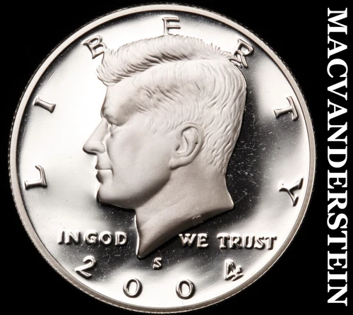 2004-S Kennedy Half Dollar- Silver Choice Gem Proof Luster No Reserve #i3569