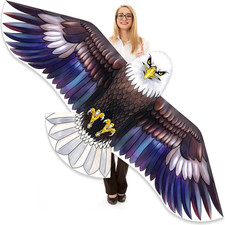 Bald Eagle Kite for Adults and Kids, Huge Kites Easy to Fly Single Line Kite for