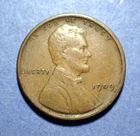 1909-VDB Lincoln cent  Ch. VF