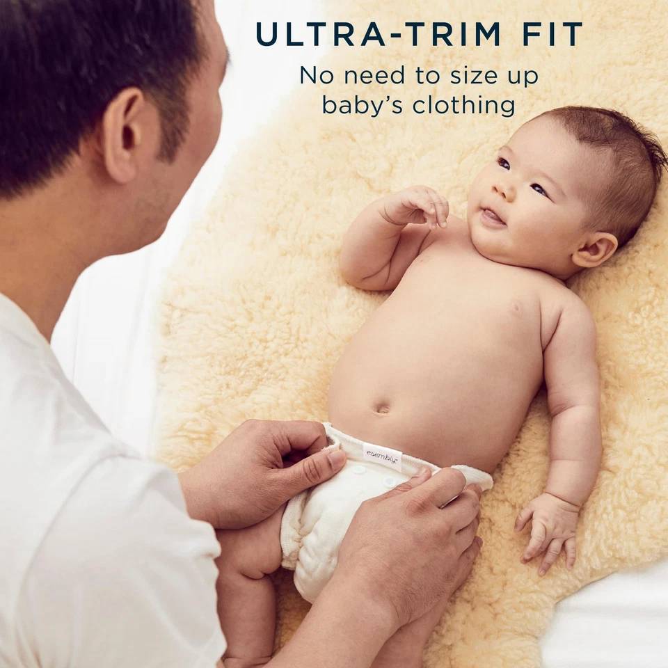 Pañal interior de tela - Pañal ajustado de algodón orgánico - Suave, ultra absorbente, tri... Foto 4 de 4