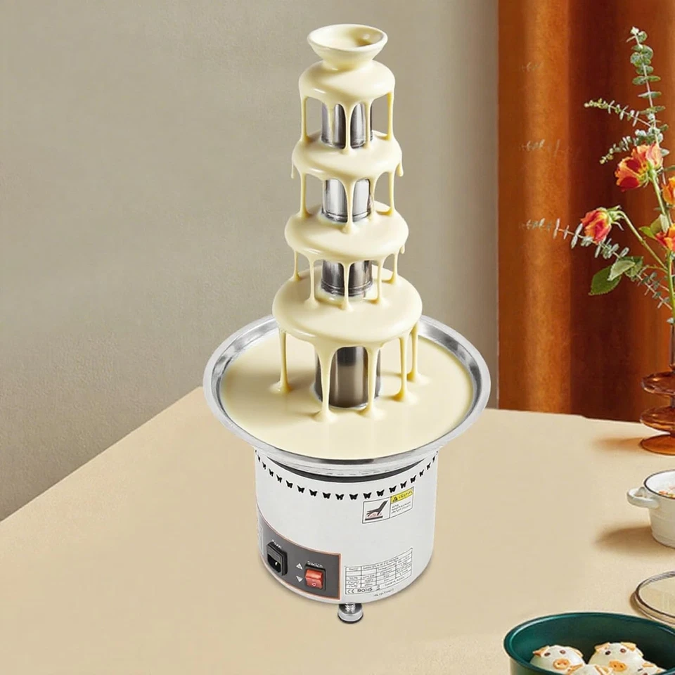 5 Tiers Chocolate Fountain Machine Waterfall Melting Fondue Maker Party Wedding - image 4 of 4